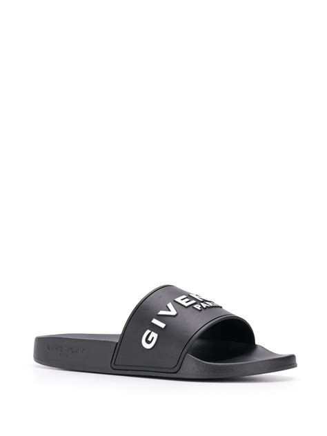 givenchy raised logo slides are they new|givenchy slides for women.